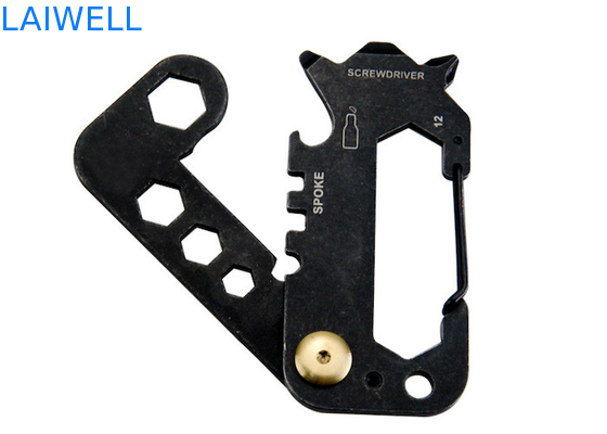 74*35*6MM 精密砂吹き 420 ステンレス ミニ多目的EDCツールカード シルバー メタル ボトル 開口機