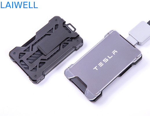 60*94*10MM グレー カスタマイズされたRFID アルミニウム 財布 カードホルダー