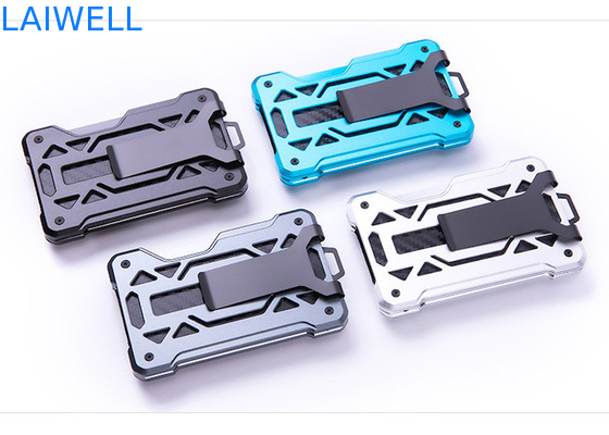 60*94*10MM グレー カスタマイズされたRFID アルミニウム 財布 カードホルダー
