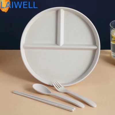 22CM 緑の小麦 ストロー 繊維 部屋 防落 食器 プレート 環境に優しい 食事 環境に優しい 食器用品