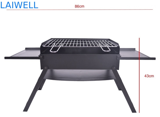 ライト級選手45*30*30cmのクロム鋼のバーベキューは携帯用キャンプbbqを焼く焼く