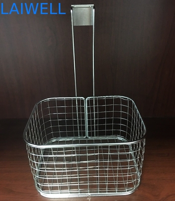 SS304金属の家庭用品の銀製のめっきの掛かるバスケットを金網