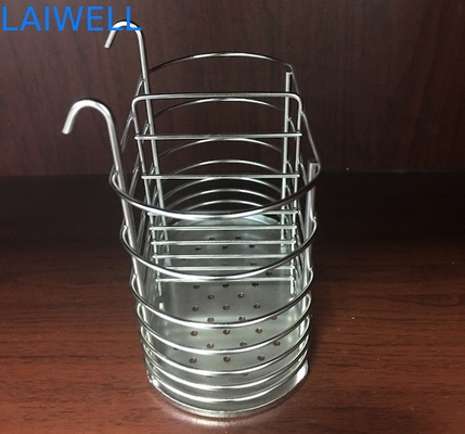 ISOの小さい銀製の金属はワイヤー掛かる貯蔵のバスケット2コンパートメントを溶接した