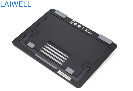 携帯用アルミニウム ラップトップの皿は終わりの折り畳み式のラップトップの立場にブラシをかけた