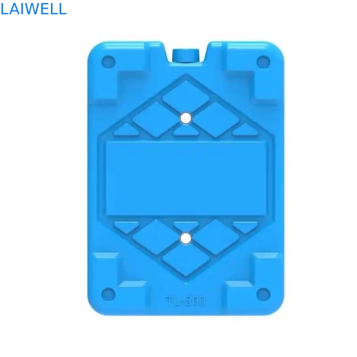 青いHDPEの煉瓦びんの氷のフリーザーのブロックの習慣は高い湿気抵抗のプラスチック缶を重くする