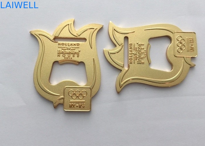 1つのメダル栓抜きのオリンピック スポーツのめっきに付き2.0MMの金色2つ