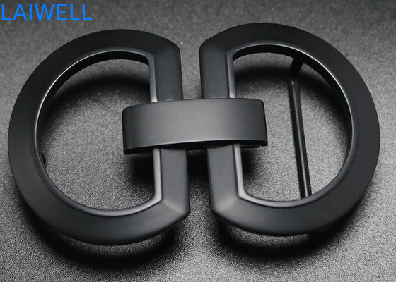 35MM Custom Black Plated Replacement Stainless Steel Belt Buckle Waist Accessory