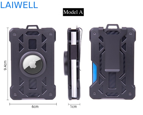 60*10*94MM Multifunctional 10-in-1 Aluminium Card Wallet with Laser Engraving and Anodized Finishing