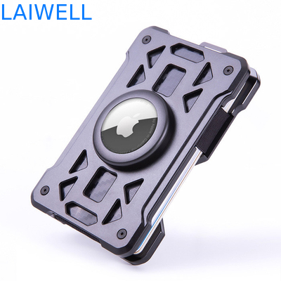 60*10*94MM Multifunctional 10-in-1 Aluminium Card Wallet with Laser Engraving and Anodized Finishing