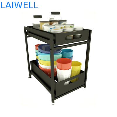 Customized SGS Stainless Steel Kitchenwares Multi Layer Condiment Storage Rack