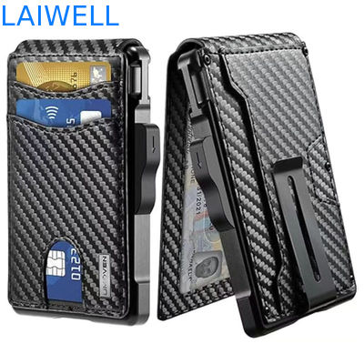 11.2*7.4*1.7cm 黒 高容量 アルミ RFID カードホルダー 12 カードまで収納 ビジネス旅行に最適 高級デザイン