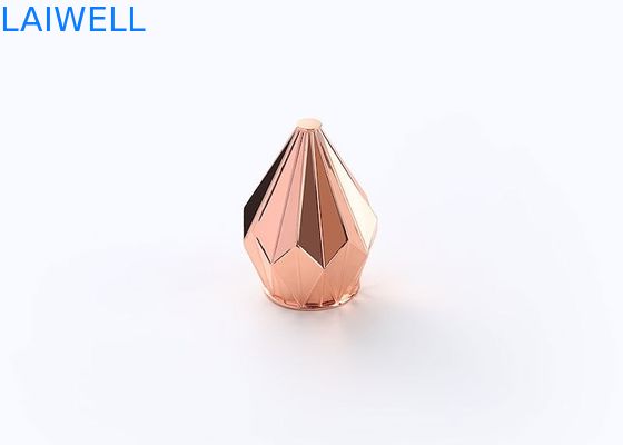 豪華 ユニークな ダイヤモンド 形 金色 亜鉛合金 香水 ボトルキャップ 香水 ボトルキャップ ダイ 鋳造 CNC加工