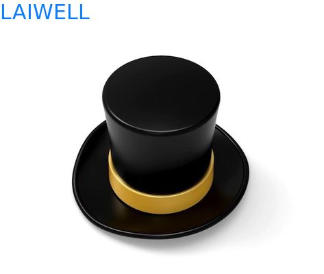 カスタマイズされたブランディングのための、クラシックな紳士帽デザインのエコフレンドリー亜鉛合金香水瓶キャップ