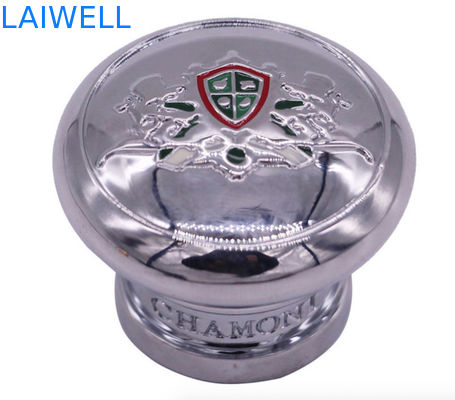 高級香水瓶用シルバーグレーメッキのカスタマイズされたダイカスト亜鉛合金香水瓶キャップ